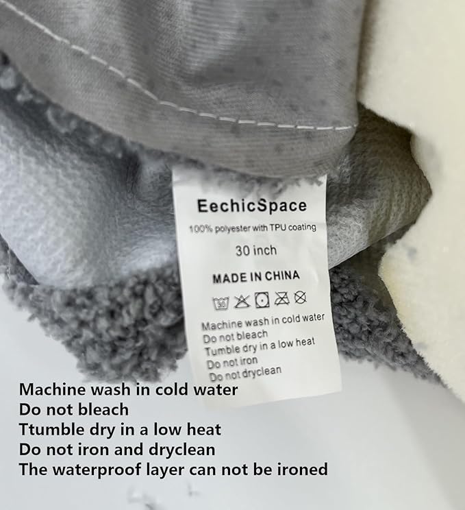 Dog Playpen Bed with Waterproof Washable Removable Cover 30 Inch