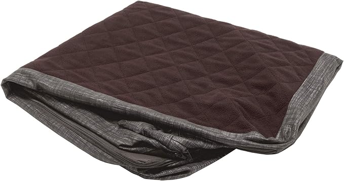 Furhaven Replacement Dog Bed Cover Quilted Fleece & Suede Print Chaise