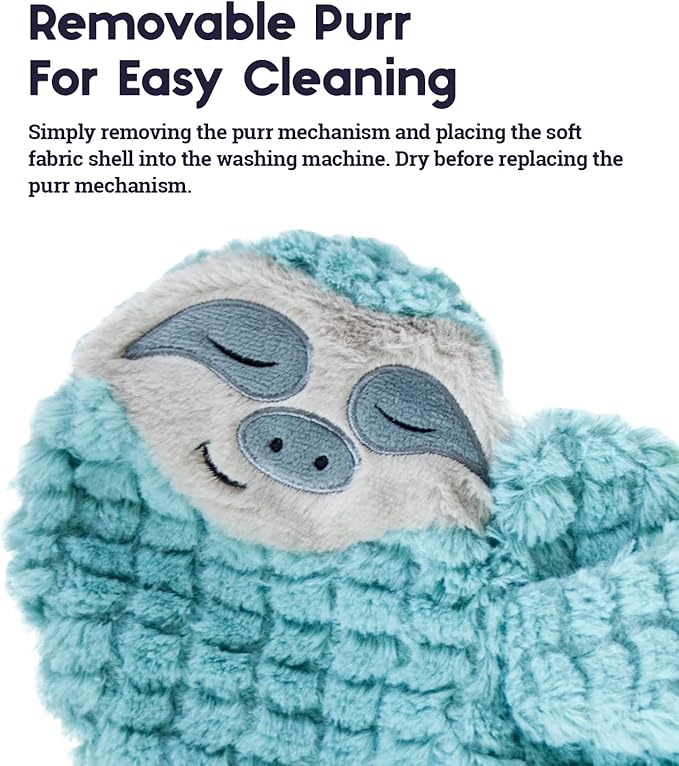 Catstages Purr Pillow Snoozin' Sloth Soothing Plush Cat