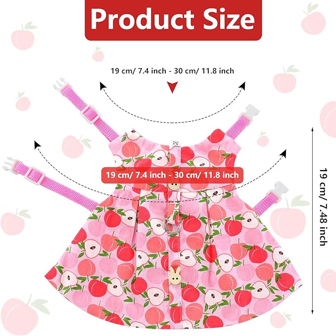 3 Piece Cute Rabbit Leash and Harness Set