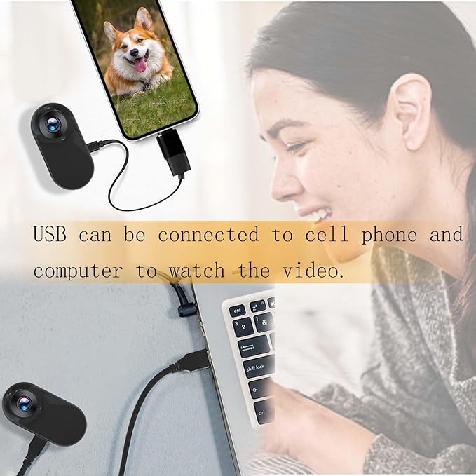 Updated Cat Camera Collar with 16GB SD Card 1080P Dog