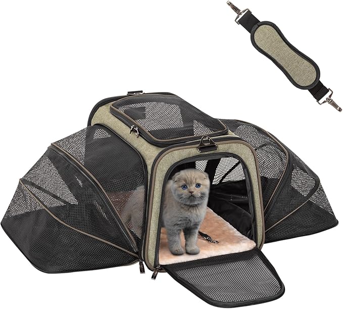 Petsfit Expandable Rabbit Carrier Bunny Carriers 16 Inch 2 Extensions,