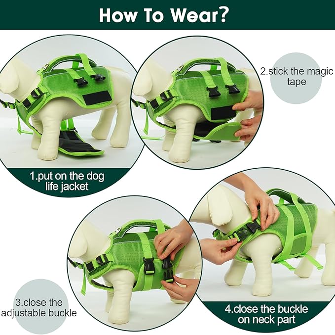 Kuoser Dog Life Jacket High Flotation