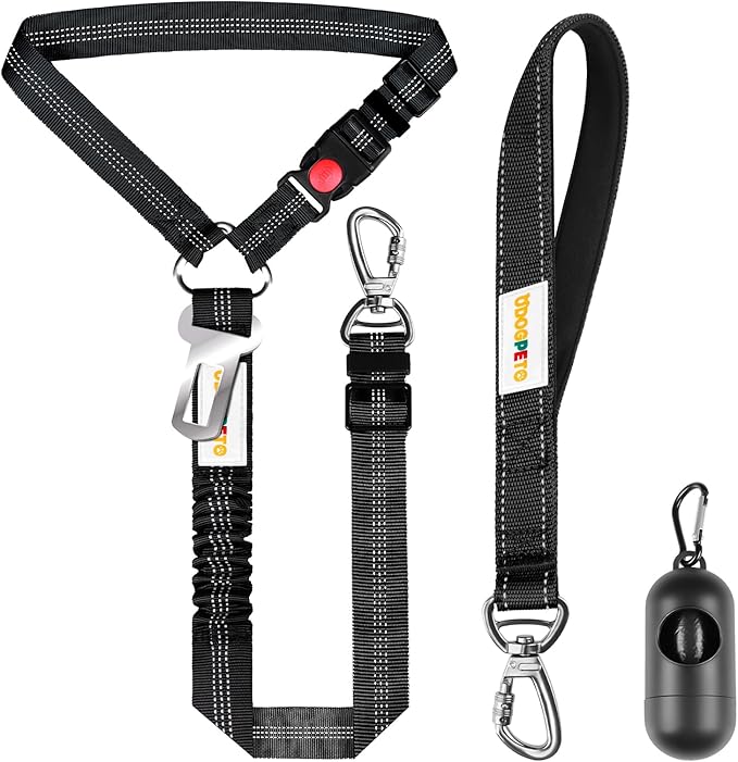 Dog Seat Belt Harness for Car 12 Inch