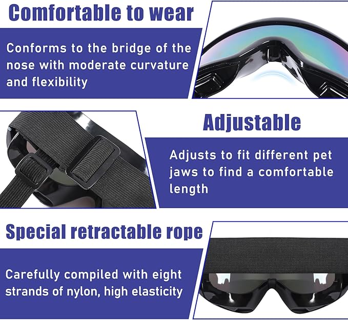 Dog Sunglasses Dog Goggles for Medium Large Breed Dogs