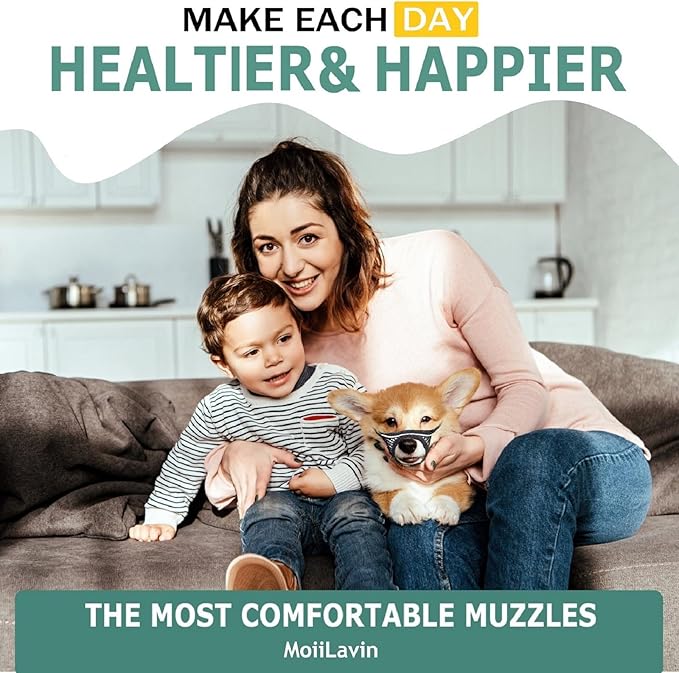 Dog Muzzle for Small Medium Dogs Breathable Adjustable