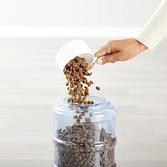 Amazon Basics Gravity Pet Food Feeder for Dogs and Cats 6-Pound Capacity,