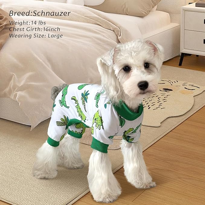XPUDAC 4 Pack Dog Pajamas for Small Dogs