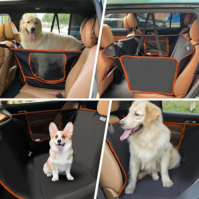 njnj Dog Car Seat Cover for Back Seat