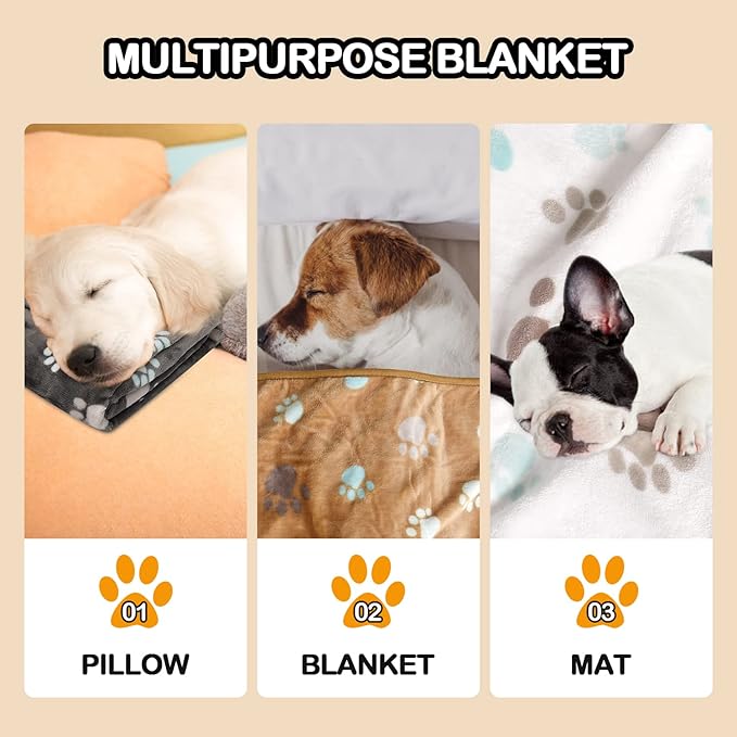 Rezutan Upgraded Dog Blankets for Large Dogs 3 Pack 31" x 41"