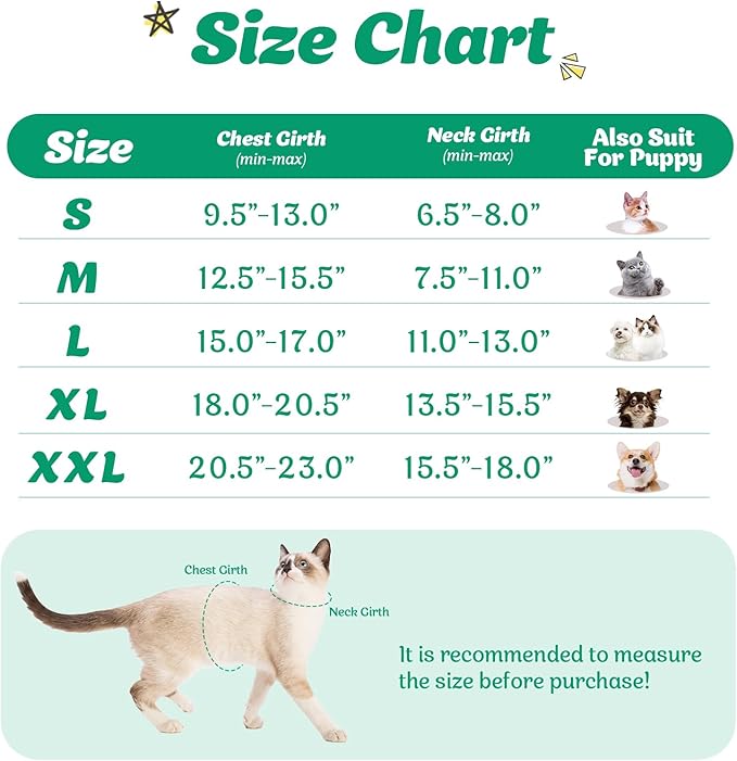 Supet Cat Harness and Leash Set for Walking