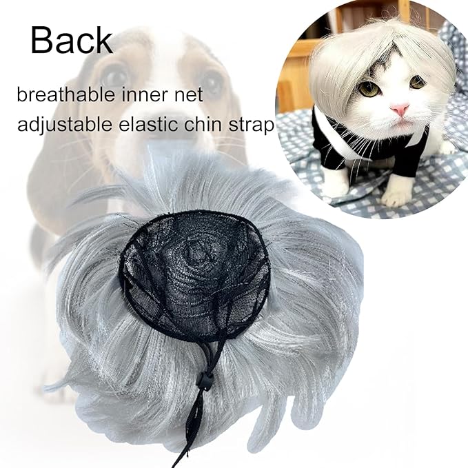 Funny Dog Wig Pet Costumes