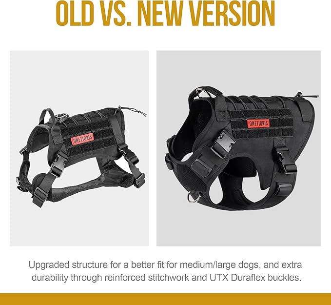 OneTigris Tactical Dog Harness Vest with Handle