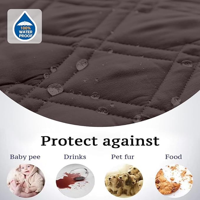 Water Resistant Dog Bed Cover Pet Blanket with Anti-Slip Back for Furniture Bed Couch Sofa (68x82 Inch