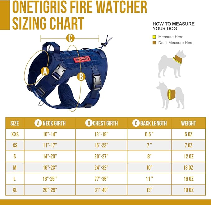 OneTigris Tactical Dog Harness Vest