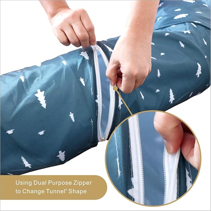 AUOON Cat Tunnel Bed with Central Mat 410D Cloth