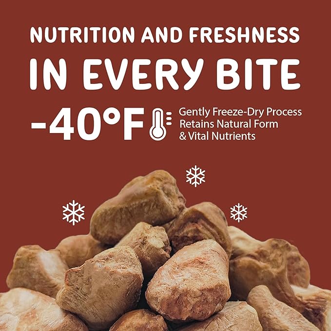 Freeze Dried Chicken Hearts for Dogs & Cats 3.5oz, One