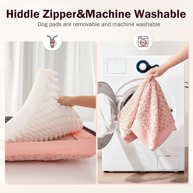 JOEJOY Orthopedic Dog Bed for Large Medium Dogs 36x27 Inch,