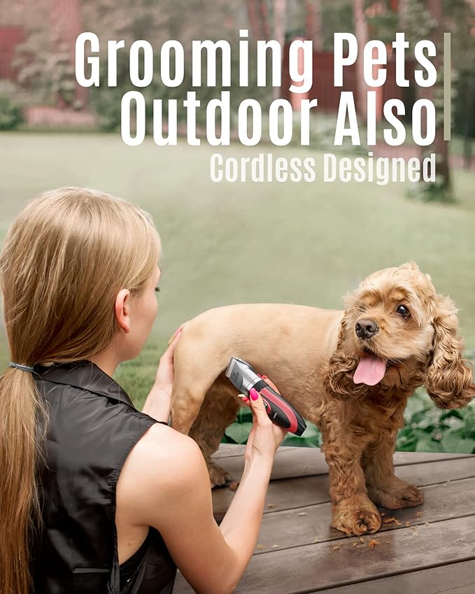 oneisall Dog Shaver Clippers Low Noise Rechargeable Cordless