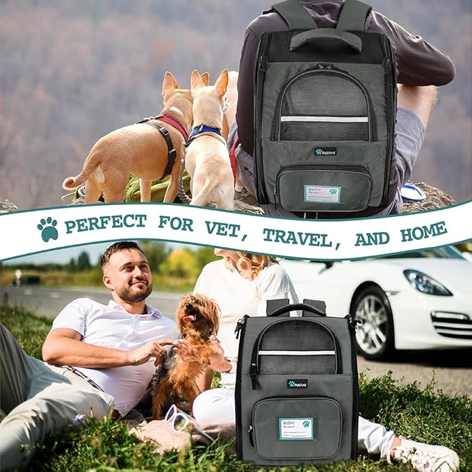 PetAmi Deluxe Pet Carrier Backpack for Small Cats and Dogs