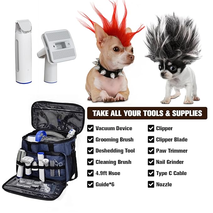 Dog Grooming Vacuum & Dog Grooming Kit 2 L 11 Kpa 15 Pet