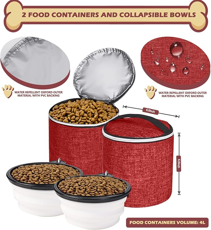 BAGLHER 丨Dog Travel Bag Backpack 2 Silicone 2 Food