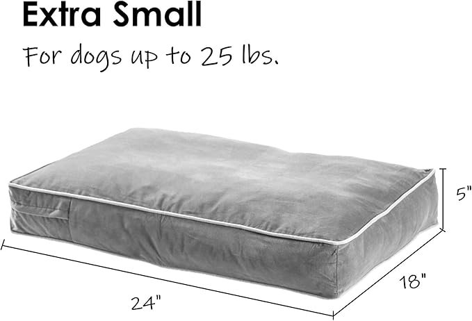 South Pine Porch Buddy Rectangle Pillow Style Dog Bed (24" x 18")