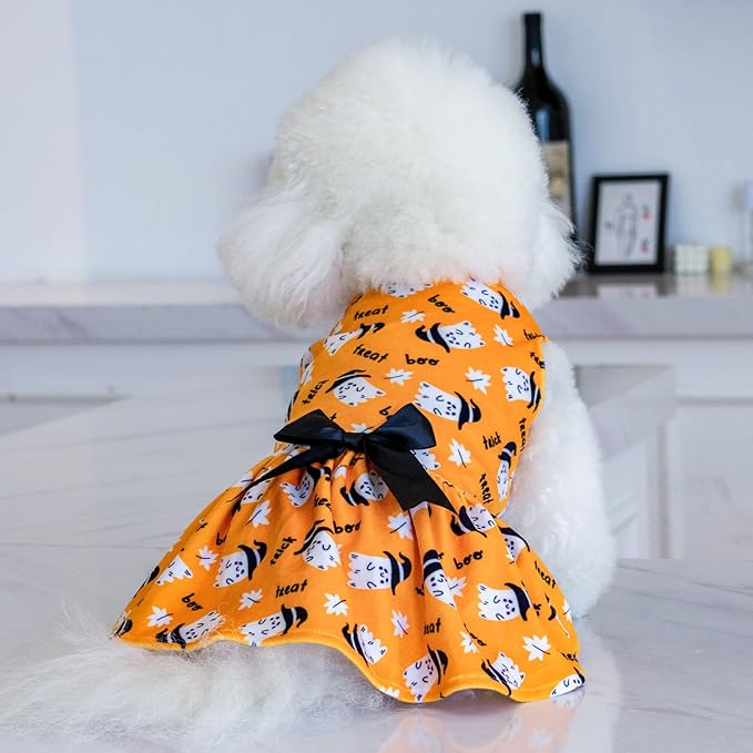 CuteBone Dog Dresses Velvet Holiday Small Dogs Clothes CVA28S