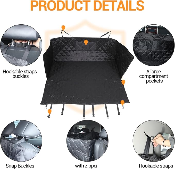 Dog Seat Cover Compatible with Toyota FJ Cruiser 2007-2021