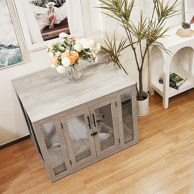 unipaws Large Dog Crate Furniture 70 lbs