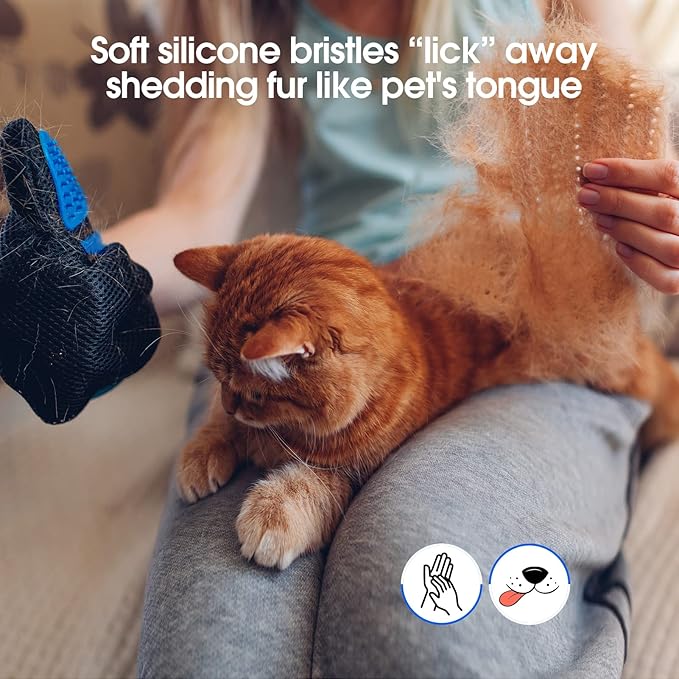 Upgrade Efficient Pet Hair Remover Gloves 1 Pair