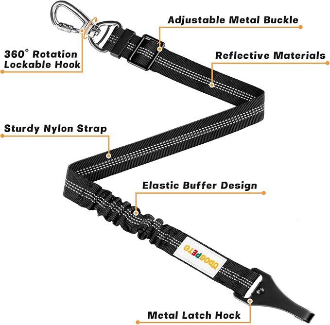 Dog Seat Belt for Car 4-in-1 Dog