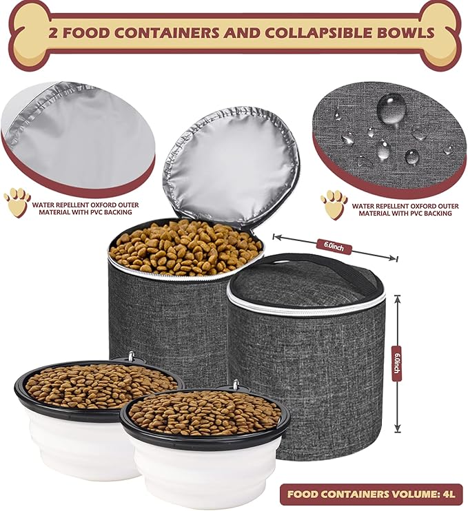 BAGLHER 丨Dog Travel Bag Backpack 2 Silicone 2 Food