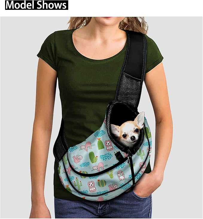 FUSURIRE Aztec Pattern Front Sling Puppy Carrier