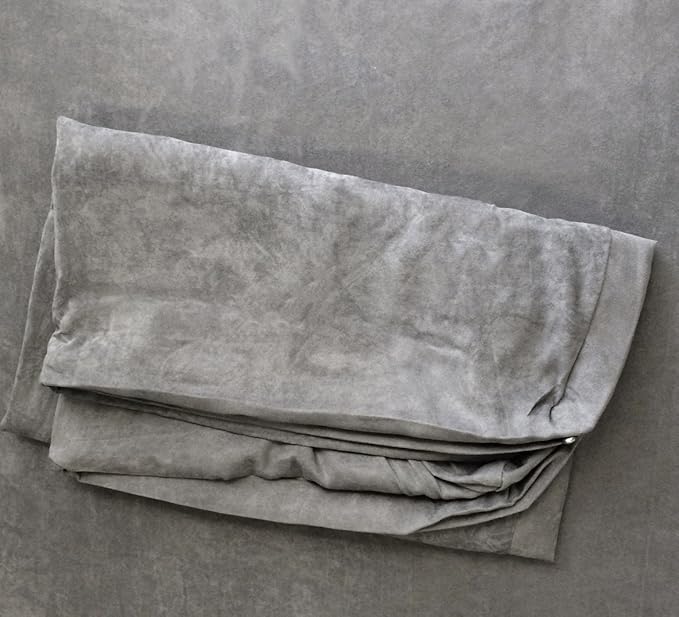 55''x47''x4'' Microsuede Gray Color Duvet Gusset Comfort Durable Zipper Dog Bed Case