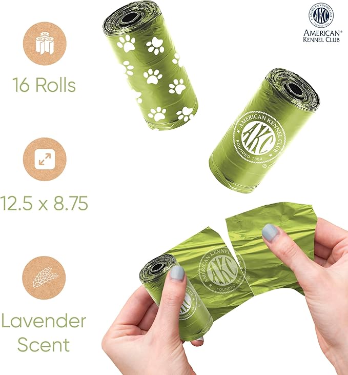 AKC Dog Poop Bags 16 Refill 240 Count