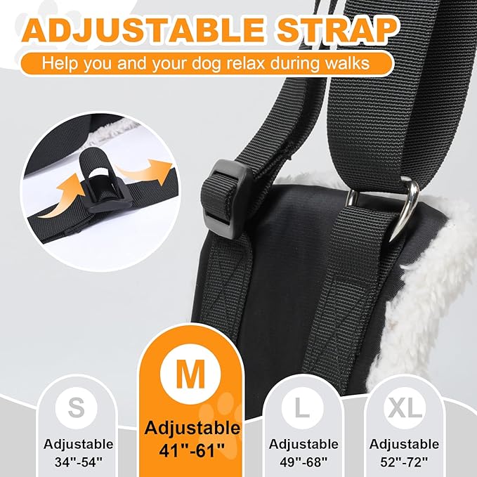 4-150 lbs Dog Lift Harness Adjustable Dog Sling for Large Dogs Lift Support Rehab Harness for Weak Rear Legs