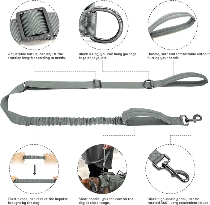 Forestpaw Tactical Dog Harness for Large Dogs