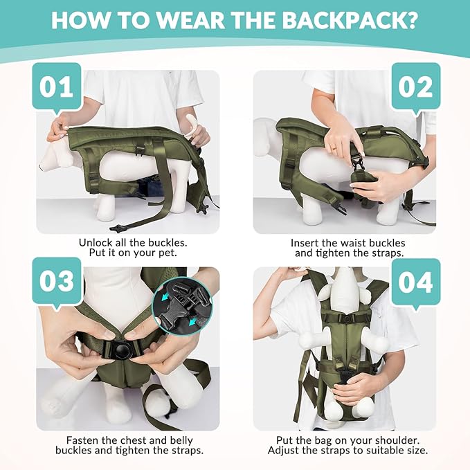 Lukovee Dog Backpack Carrier