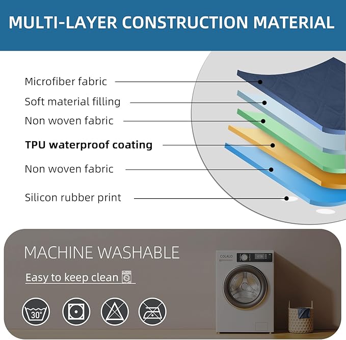 Water Resistant Dog Bed Cover Pet Blanket with Anti-Slip Back for Furniture Bed Couch Sofa (40x50 Inch