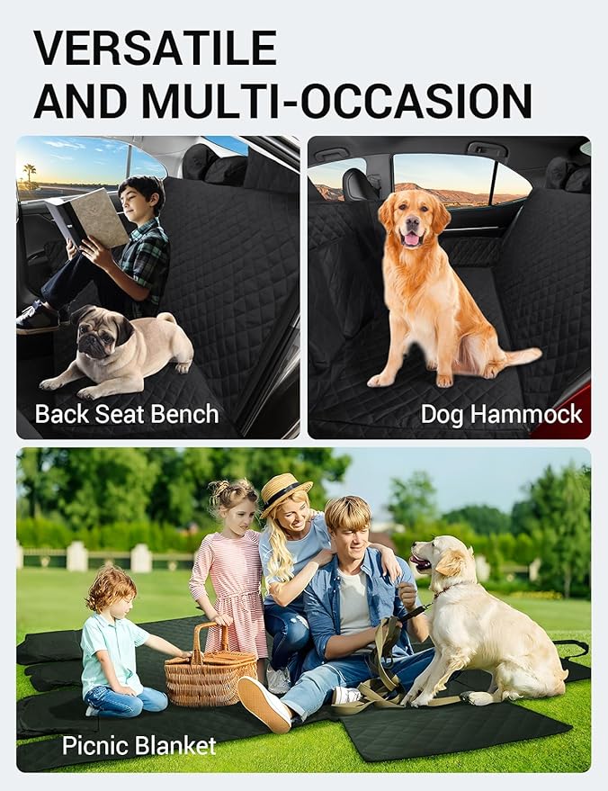 Proadsy 2024 Upgrade Dog Car Seat Cover Custom 2018-2024 Toyota