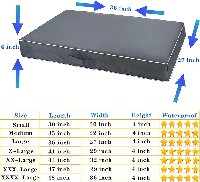 Chinchilla Waterproof Heavy Dog Bed Cover Washable
