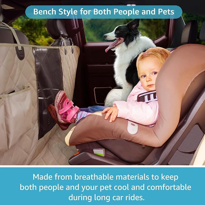 Lassie 4 in 1 Dog Floor Hammock for Crew Cab 100% Waterproof F150, Chevy 1500 Truck