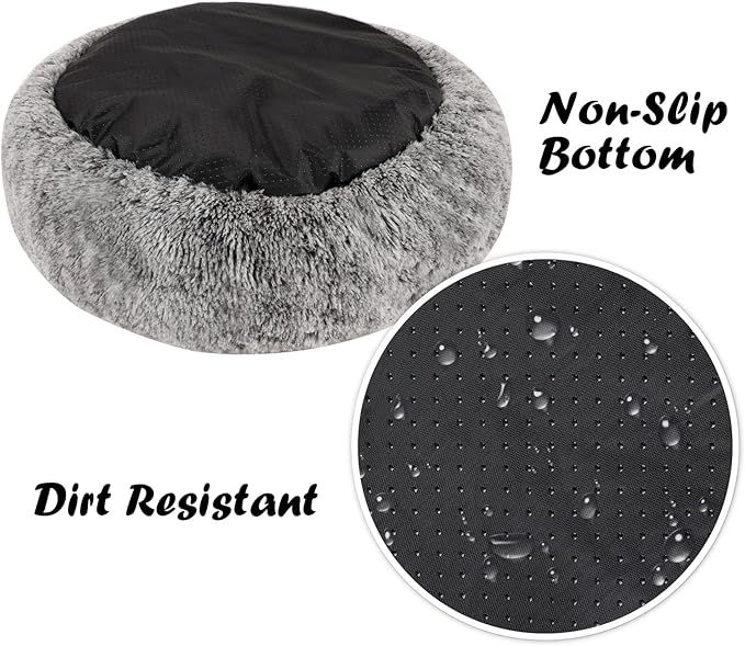 Solution4Patio Donut Small Pet Bed 23.62" Dia 3.15" H, #B607B00