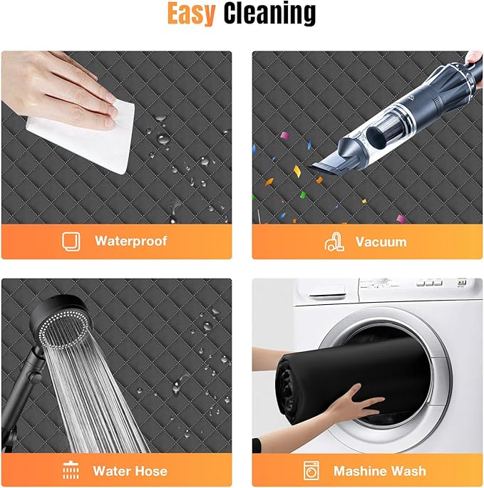 Dog Car Seat Cover for Back Seat Truck,4 Panels