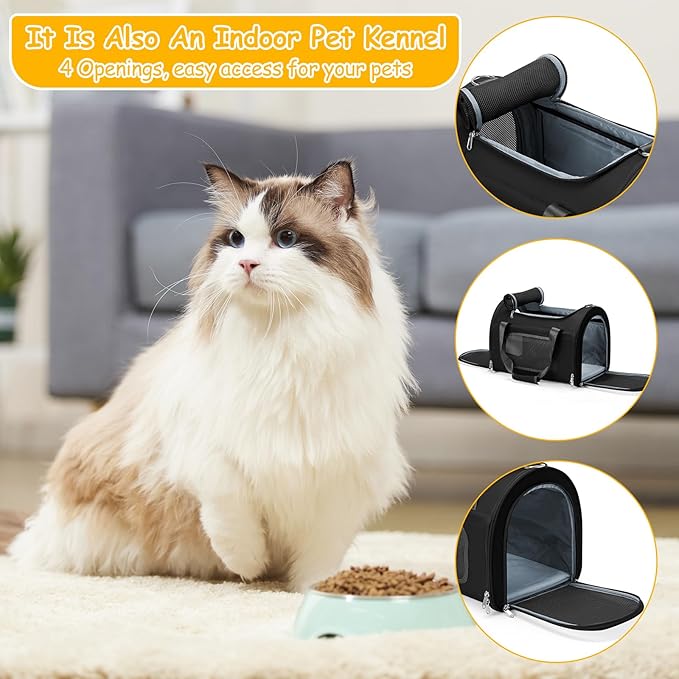 Cat Carrier Soft 20lbs, Collapsible