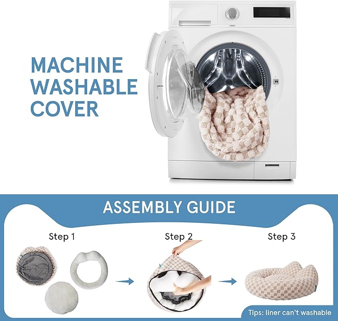 Waterproof Dog Beds for Medium Dogs (30x30x8))