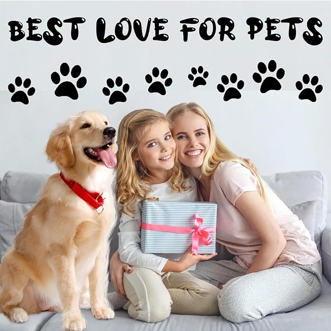 INNERZEN Dog Paw Portector M, Anti-Slip for Senior Dogs, Protector for Hot Pavement, Traction Control Paw Stickers with Strong Traction, Keeps Dogs from Slipping On Hardwood Floors 5Sets20Pcs (M)