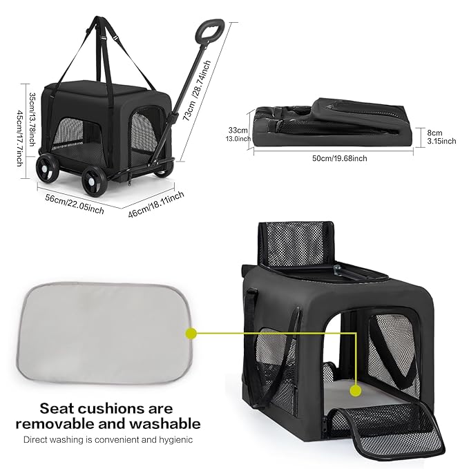 Pet Stroller 4 Wheels