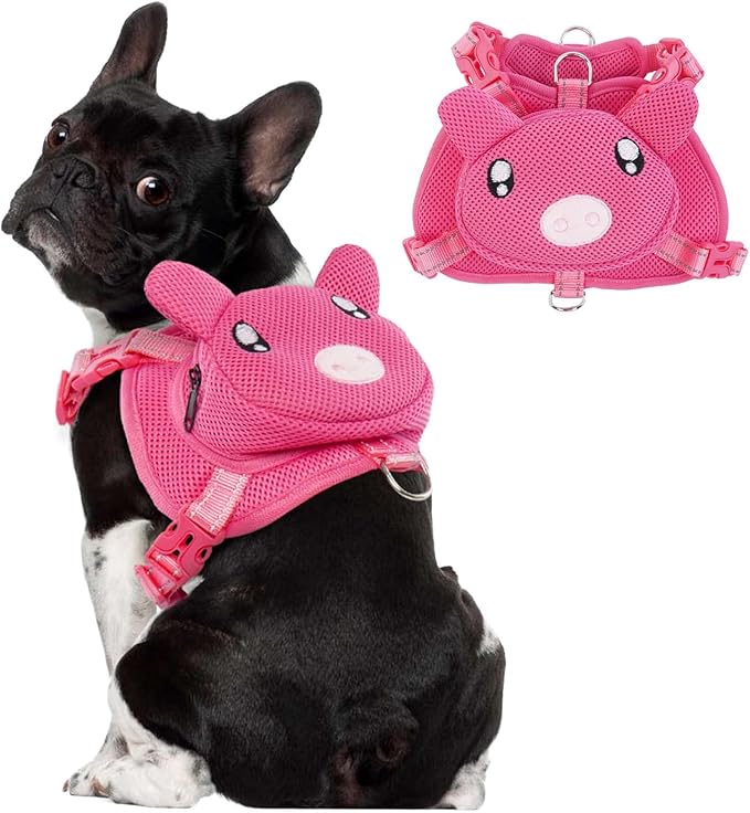Dog Harness with Backpack No Pull Pet Harness Vest